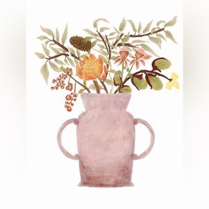 CONTEMPORARY FLORAL ART PRINT